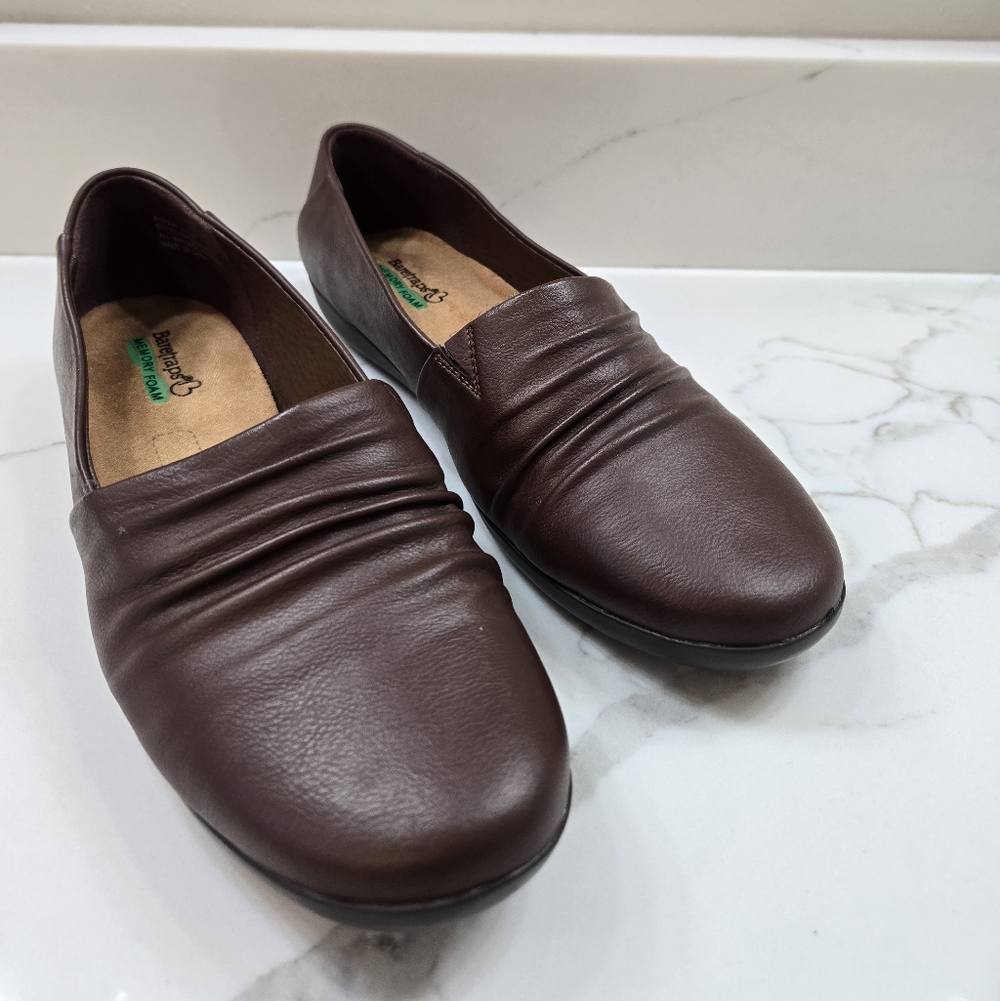 BareTraps Piper Shoes Women's Brown Memory Foam Flats Loafer Slip On Size 8.5